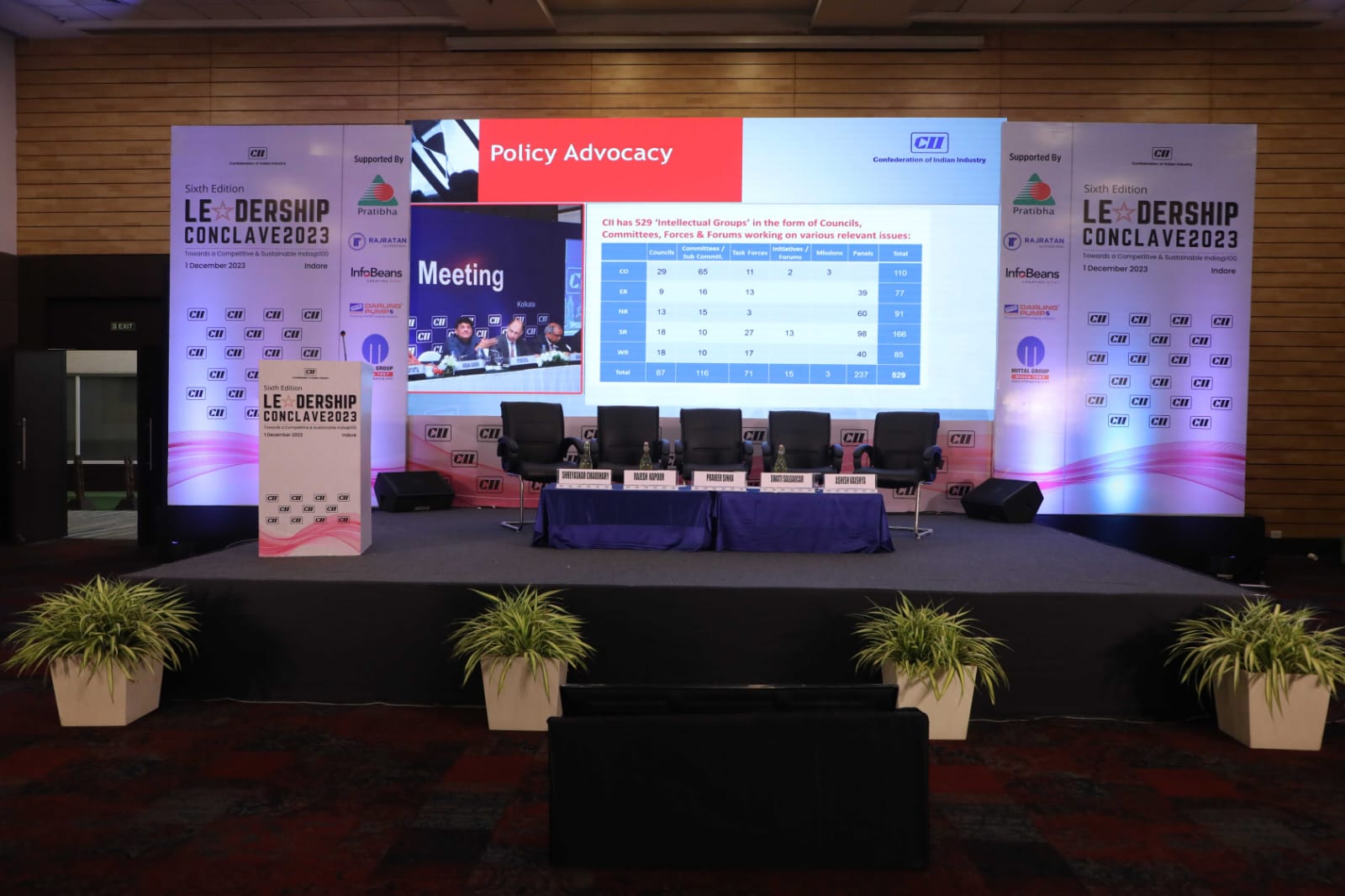 Professional sound lighting and LED wall setup for events